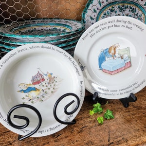 Peter Rabbit Nursery Set by Wedgwood England2-Piece Child Plate & Bowl image 1