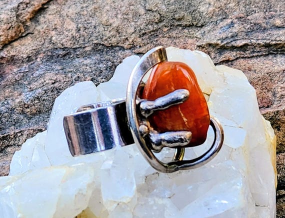 Boho Statement Ring Denmark, Size 7-7.5 - image 6