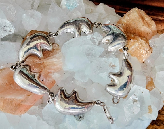 Sterling 925 Spirit Bear Bracelet~Vintage Native American Jewelry