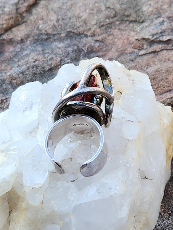 Boho Statement Ring Denmark, Size 7-7.5 - image 9