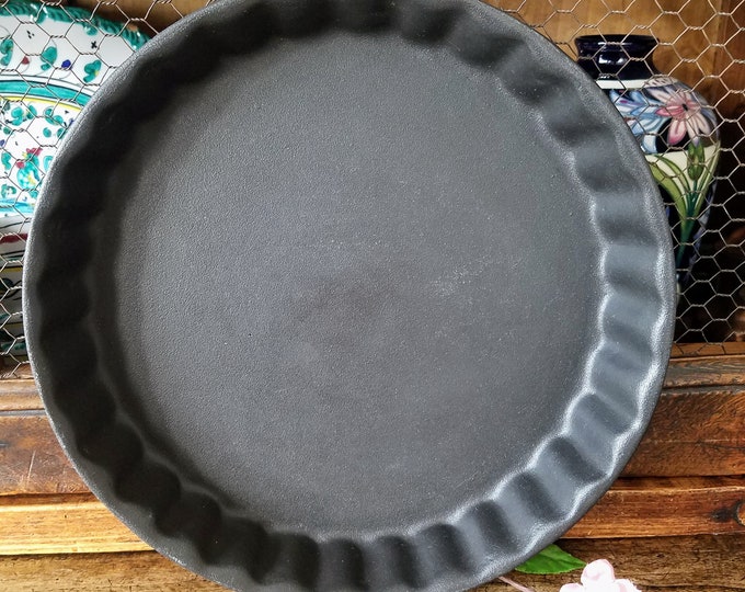 Cousances Bread Vintage COUSANCES 26 FRANCE Cast Iron Pan~quiche Tart Pie Casserole ...