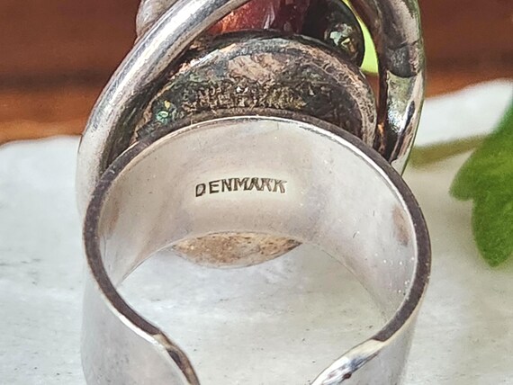 Boho Statement Ring Denmark, Size 7-7.5 - image 12