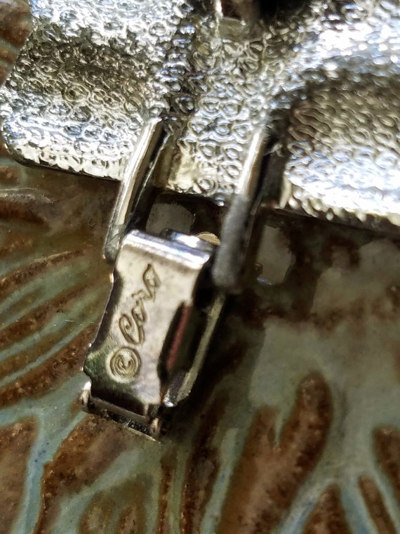 Signed CORO Bracelet~Vintage Link Bracelet~Wide G… - image 5