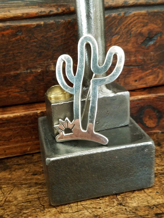 Signed TAXCO Sterling Cactus Brooch~Sterling Silv… - image 1
