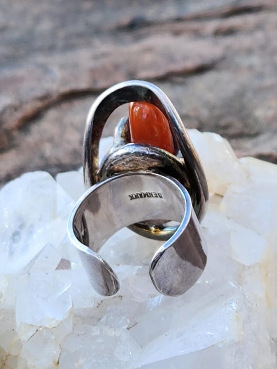 Boho Statement Ring Denmark, Size 7-7.5 - image 8