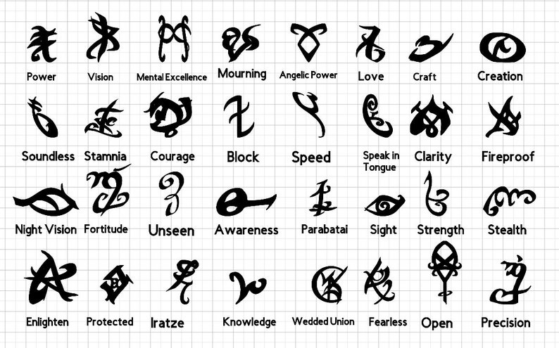 Shadowhunter Rune decals Cassandra clare decals book nerd ...