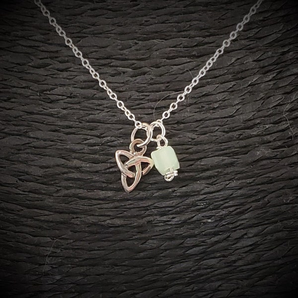 Trinity Knot Necklace - Celtic Charm - Triquetra - Irish Pendant - Sterling Jewelry -Dainty Trinity -Minimalist -Tiny Necklace -Gift For Her