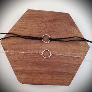 Circle Necklace - Twig - Dainty Sterling Jewelry - Hemp - Eternity Necklace - Karma Jewelry - Choker - Love - Gift For Her - Day Collar