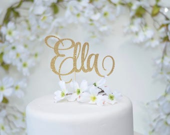 sparkle cake topper etsy