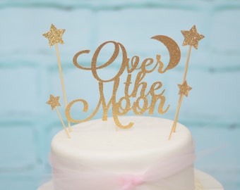 Over The Moon Topper Etsy Over The Moon Topper Etsy