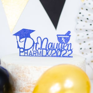 Pharmacist Graduation Cake Topper, Doctor Graduation,  Pharmacy Graduation