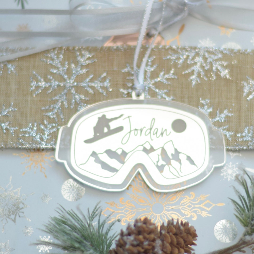 Snowboard Gifts for Him Personalized Christmas Tree Ornament Etsy