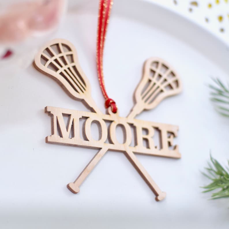 Lacrosse Ornament Lacrosse Gifts Lacrosse Player Etsy