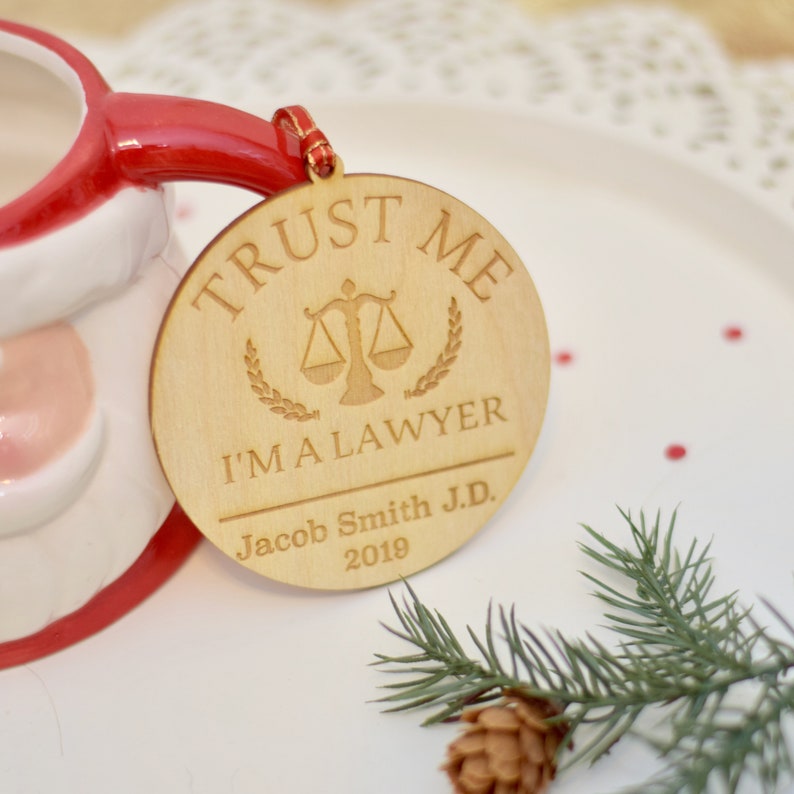 Law Student Gift Lawyer Ornament Lawyer Gift Attorney Gift Etsy