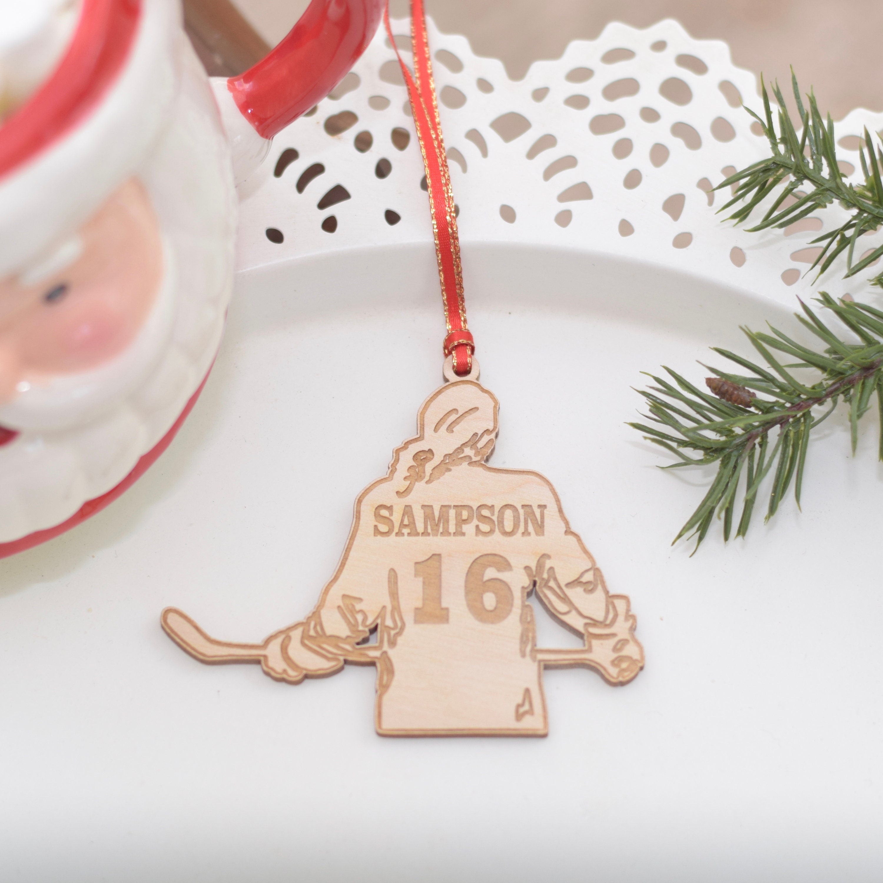 Girl Hockey Ornament Hockey Gift for her Field Hockey Etsy