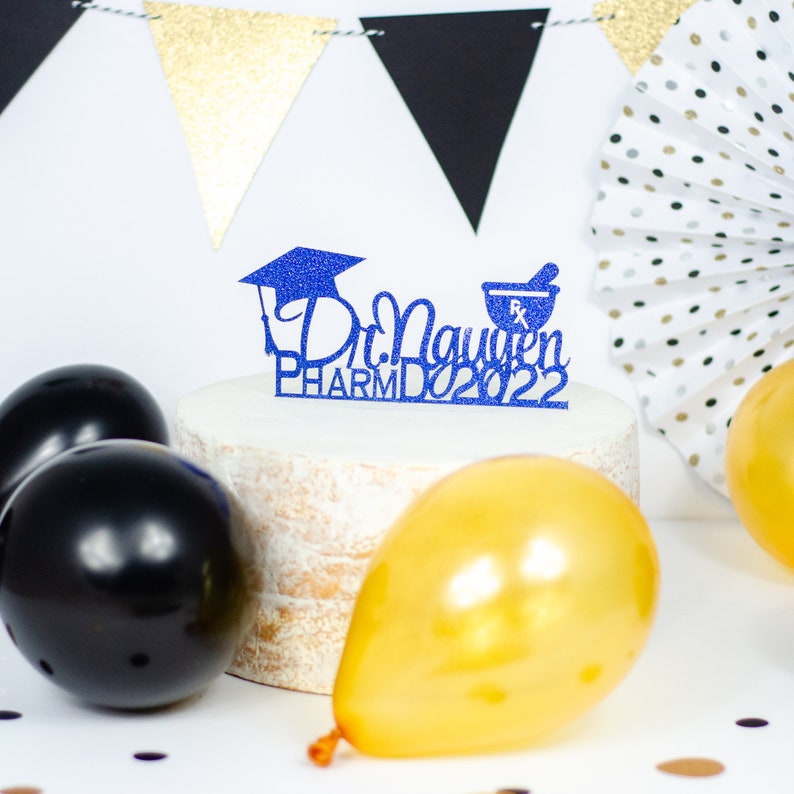 Pharmacist Graduation Cake Topper Doctor Graduation Pharmacy Etsy