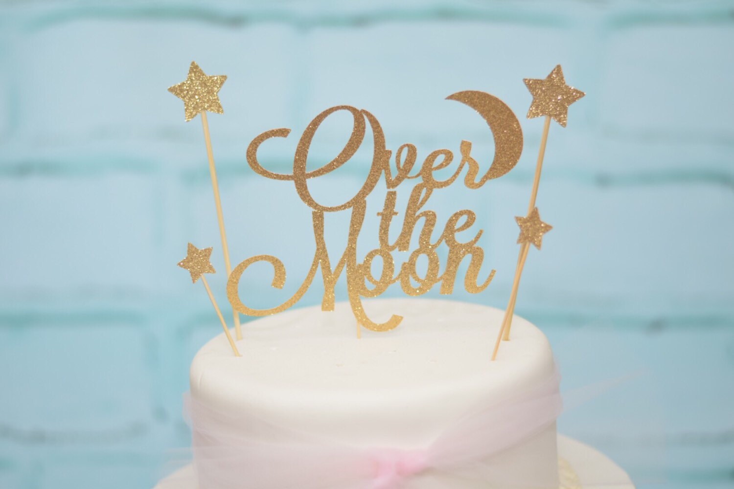 Over The Moon Cake Topper Baby Shower Love You To The Moon Etsy Over The Moon Cake Topper Baby Shower Love You To The Moon Etsy