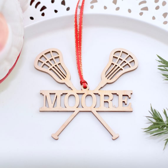 Lacrosse Ornament Lacrosse Gifts Lacrosse Player Etsy