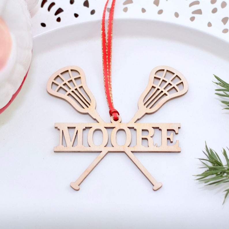 Lacrosse Ornament Lacrosse Gifts Lacrosse Player Etsy