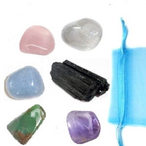 Crystals for Stress, Crystals for Emotional Stress, Crystals for Meditation, Crystal for Healing, Crystal Pouch, Crystals for Grids, Stress