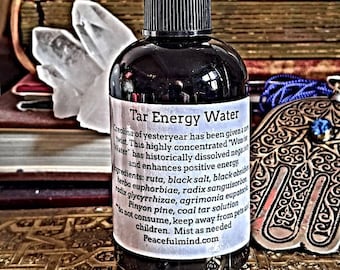 Tar Water, Tar Water Spray, Tar Energy Water, Creolina, Protection Spray, Pine Tar Water, Negative Energy, Cleansing Water, Healing Water