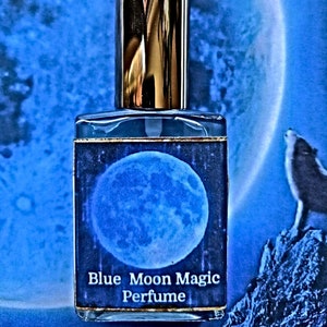 Blue Moon Parfüm, blauer Mond, Blue Moon Magie, Ritual Parfüm, Mond, Mond Kit, Vollmond, voller Blue Moon, Blue Moon Duft, Parfümmischung