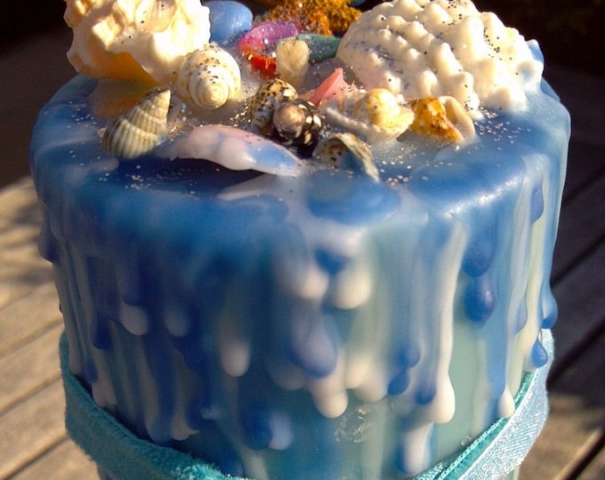 Mermaid Candle, Mermaid Jewelry, Mermaid Pendant, Scented Candle