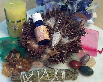 Imbolc, Gift Set,  Ritual Kit,  Sabbat Kit,  Cleansing Kit,  Spring Cleaning Kit,  Renewal,  Protection,  Fertility,  Growth,  Healing Kit