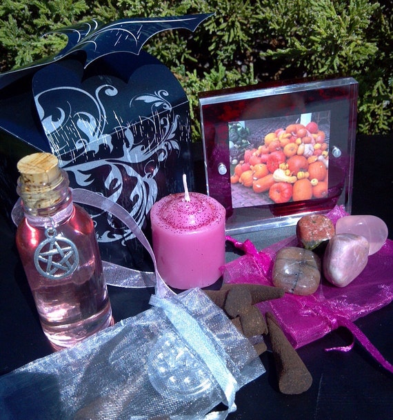 Day of the Dead Ancestral Altar Kit, Myrrh Incense, Crystal Tumblestones