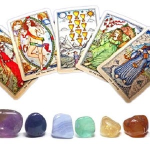 Cystal und Tarot Kit, Kristall Tarot, Kristall Tarot-Set, Tarot Deck, Tarot Karten, Tarot Lesung, Tarot Karten Deck, Tarot Tasche, Tarot Tuch