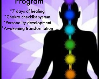 7 Day Chakra Healing Program, Daily Meditation, Essential Oils (Ebook)