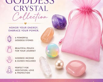 Goddess Crystal Collection, Healing Stones Set, Incense Cones