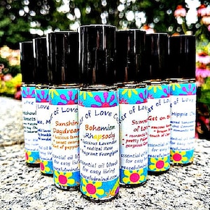 Summer of Love, Essential Oil Blend, Boho, Bohemian, Hippie Chic, Peace, Love Oil, Perfume Oil, Haight-Ashbury, Hippie Love, Essential Oil