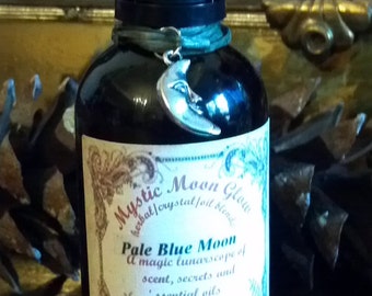 Blue Moon Oil, Blue Moon, Anointing Oil, Full Moon, Blue Moon Oil with Crystals,  Sacred Oil, Spiritual Oil, Perfume Oil, Full Moon Crystals