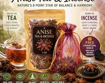 Star Anise Incense, Herbal Tea, Psychic Awareness