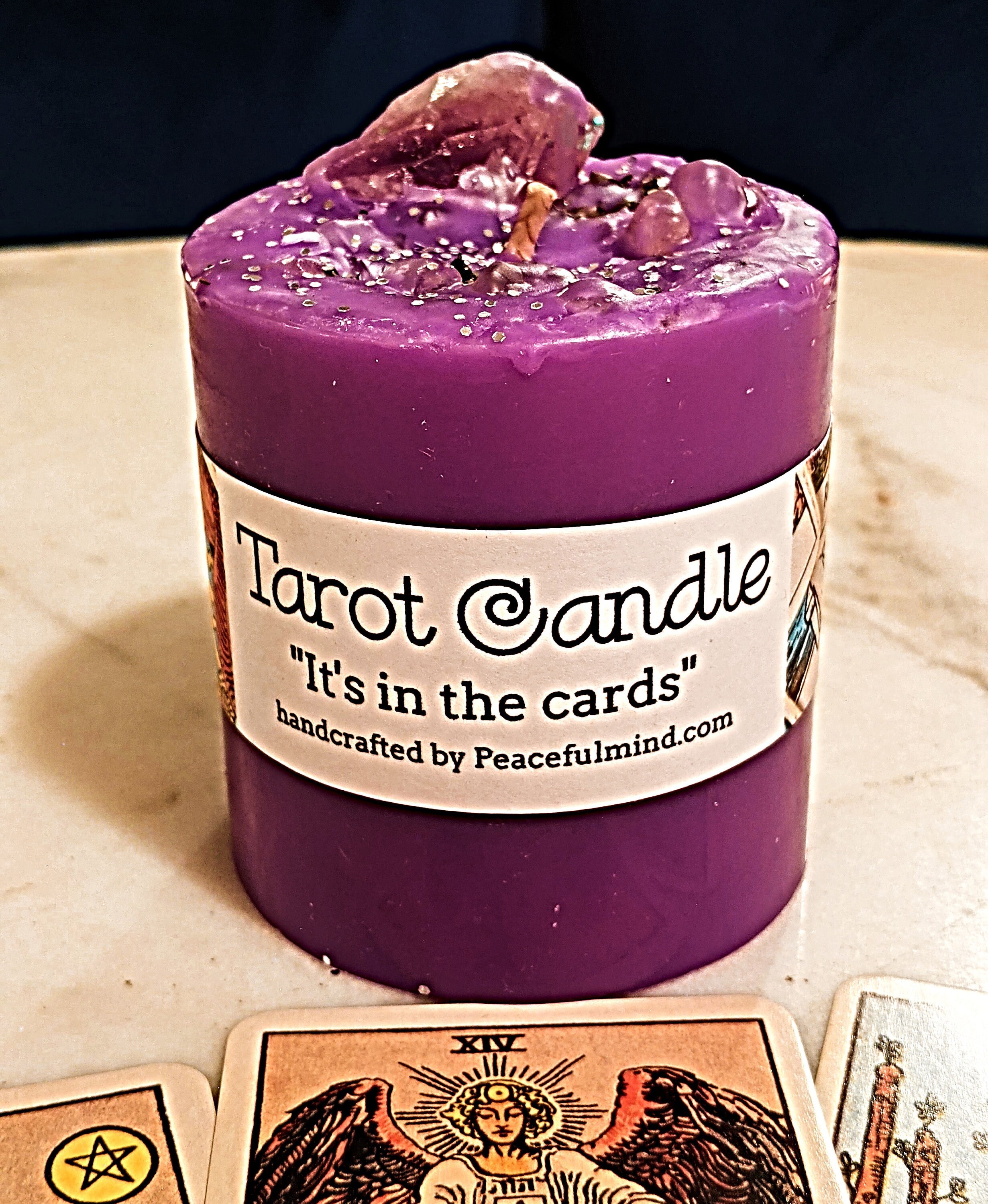 Tarot Reading Candle Tarot Candle Consult The Cards Candle Etsy