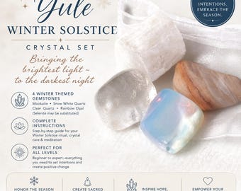 Full Moon Ritual Crystal Set, Empowerment Healing Stones