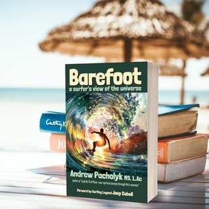 Barefoot, A Surfers View of the Universe, Self-Help Book, Healing Book, Metaphysical Book. Best Surfer Books, Dancer Books, Spiritual Book