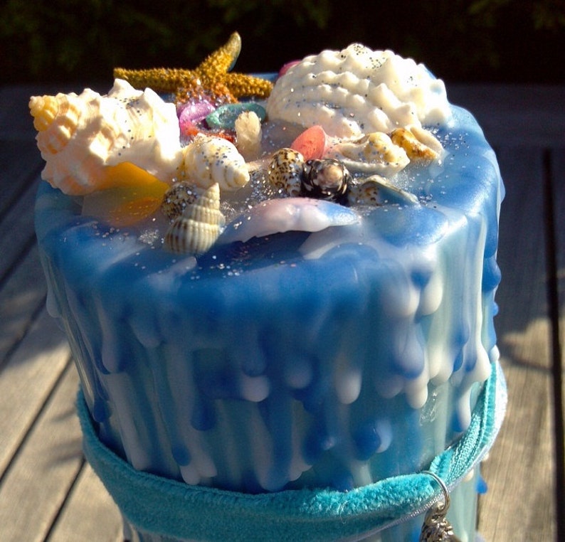 Mermaid Candle Mermaid Jewelry Mermaid Pendant Scented Etsy