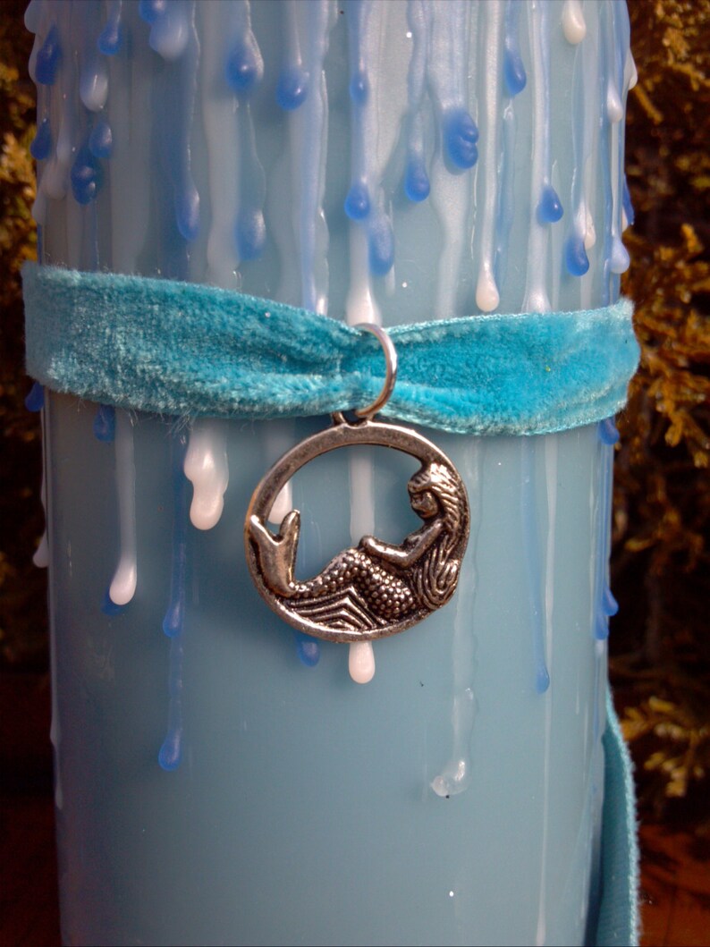 Mermaid Candle Mermaid Jewelry Mermaid Pendant Scented Etsy