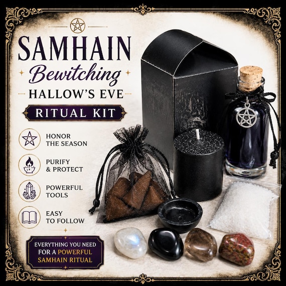 Samhain Ritual Kit, Halloween Altar Gift Set