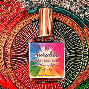 Aura Perfume, Aura, Auralite, Auralite Perfume, White Rose, Violet, Frangipani, Aura Clearing, Chakra Fragrance, Perfume Oils, Aura Oils
