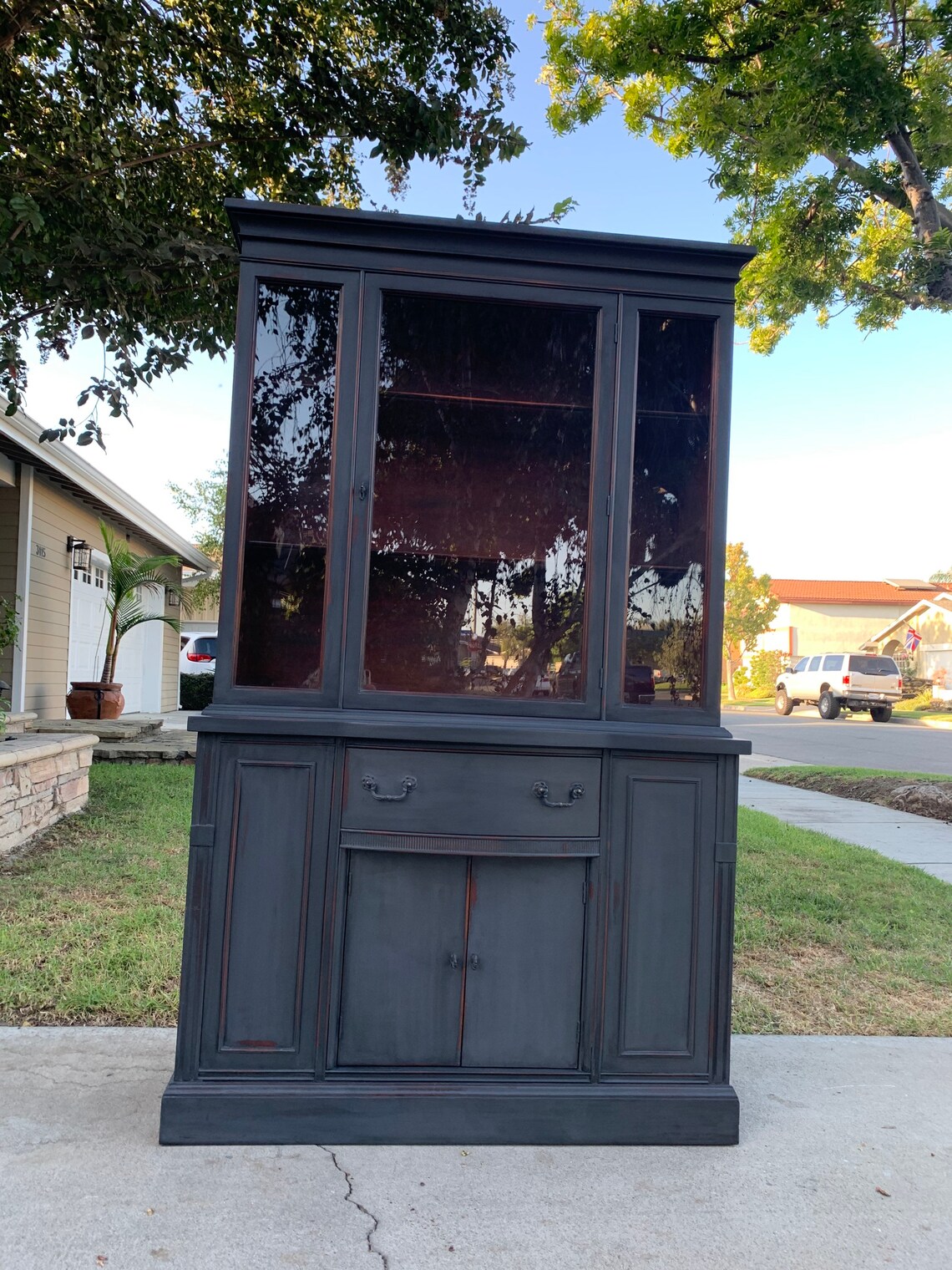 Vintage charcoal gray farmhouse china nursery Etsy