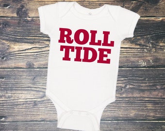 Future Tailgater Alabama Crimson Tide Baby Football Brown Onesie