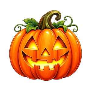 Jack O Lantern PNG, Halloween Clipart, Glowing Pumpkin Shirt Design, Trick Or Treat Gift, Fall Autumn Digital Download, Sublimation Files