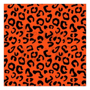orange leopard print, digital leopard print, leopard spots svg, leopard print download, leopard print clipart png, leopard pattern svg, png