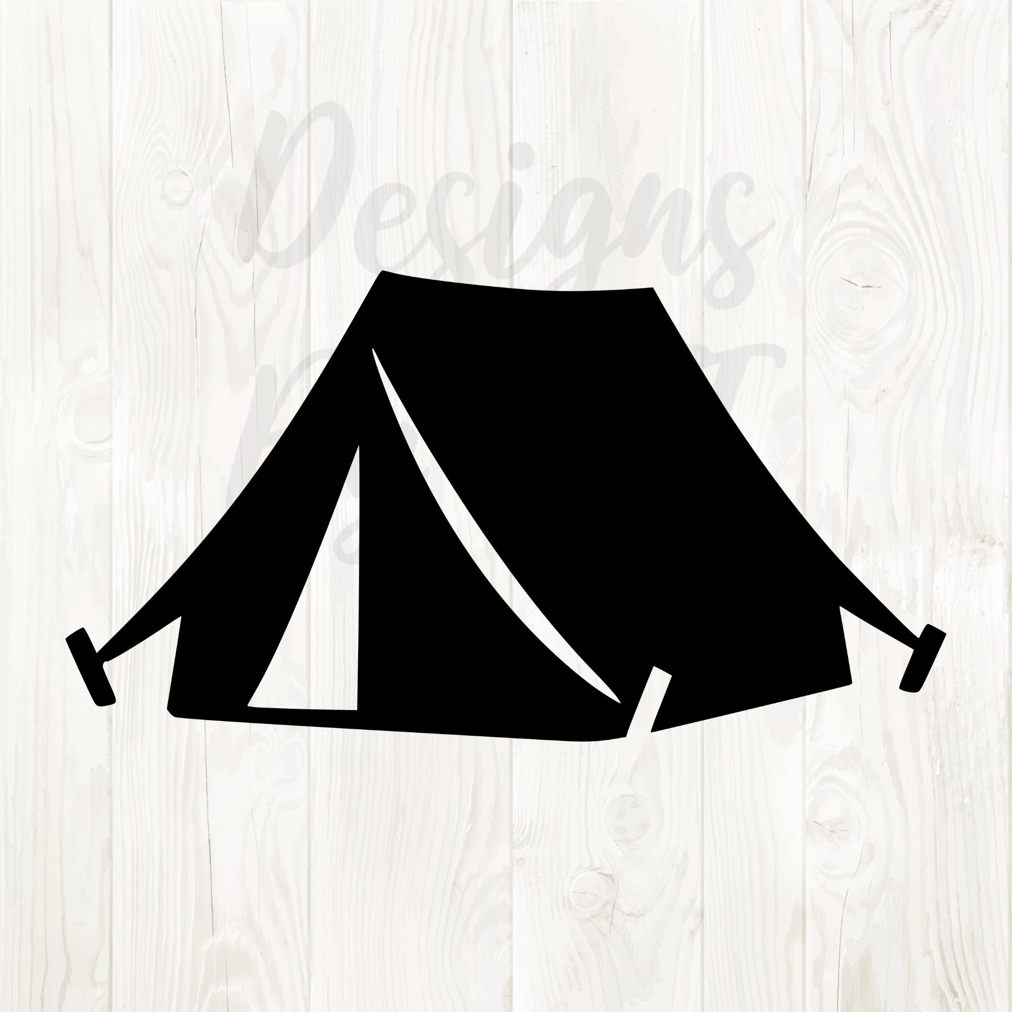 Silhouette de tente de camping, svg de tente de camping, png de tente de camping, clipart de tente de camping, conceptions de svg de camping de tente,