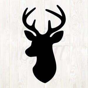 deer silhouette png, deer silhouette svg, deer mount silhouette, deer mount svg, deer head png, deer head svg file, deer head silhouette