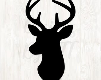 silhueta de veado png, silhueta de veado svg, silhueta de veado montado, veado montado svg, cabeça de veado png, arquivo svg de cabeça de veado, silhueta de cabeça de veado