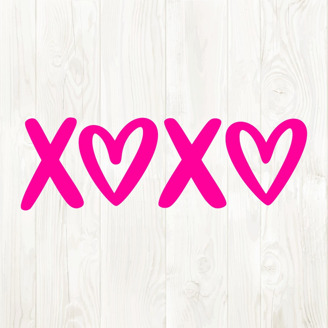 X Heart X Heart Png, X Heart X Heart Svg, Pink Xoxo Png, Xoxo Svg Files ...
